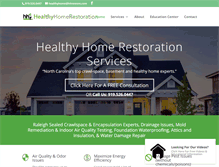 Tablet Screenshot of healthyhomerestoration.net